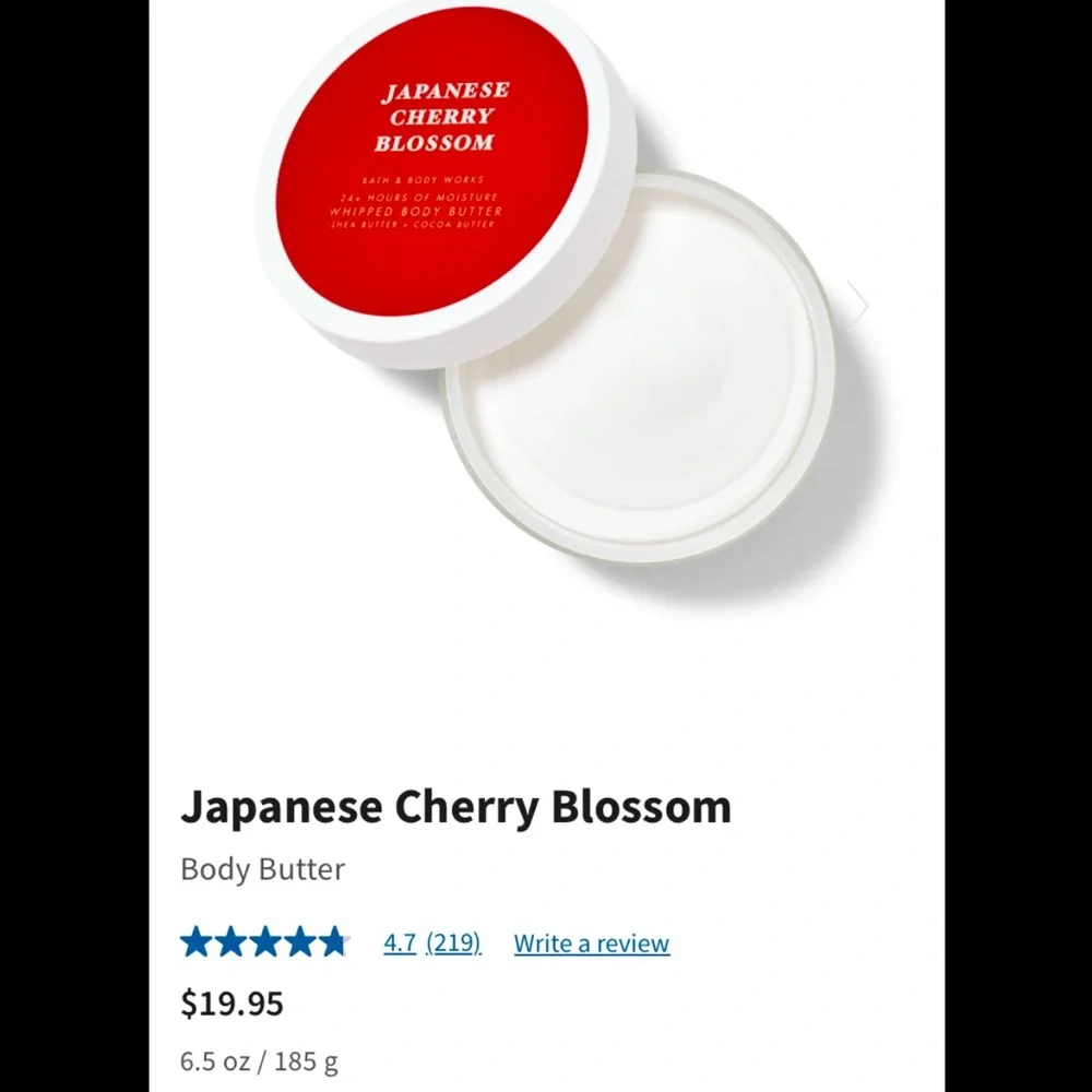 2-pc Set 🍒Japanese Cherry Blossom🍒Body Butter & Cleansing Bar, by BBW, NWT - Picture 7 of 8